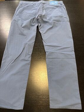 Jacob Cohen Slate Blue Cotton Trousers
